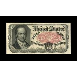 Fr. 1381 50¢ Fifth Issue Gem New. A hugely margined Fr. 