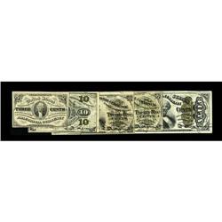 Five Third Issue Notes. Fr. 1227, Fr. 1255, Fr. 1294 (t 