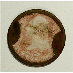 HB-6 EP-32a 3¢ Ayers Cathartic Pills Very Fine. 