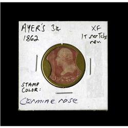 HB-32 EP34b 3¢ Ayer''s Sarsaparilla - Large Ayer''s Ext 