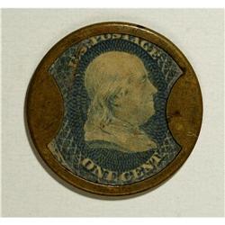 HB-96 EP-12 1¢ Dougan Choice Very Fine. A beautiful exa 