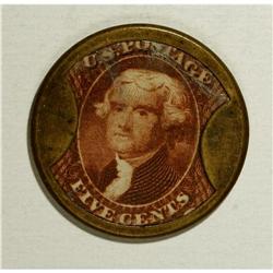 HB-122 EP-77 5¢ Gage Brothers & Drake, Tremont House Ex 