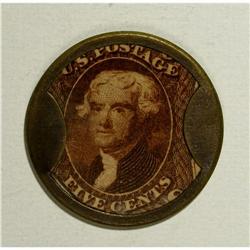 HB-132 EP-79 5¢ J. Gault Ribbed Frame About New. A gorg 