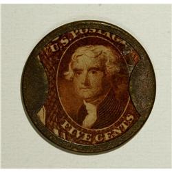 HB-132 EP-79 5¢ J. Gault Ribbed Frame Choice XF 