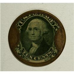 HB-134 EP-117 10¢ J. Gault Ribbed Frame About New. The 