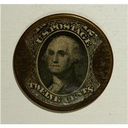 HB-136 EP-149 12¢ J. Gault - Ribbed Frame Extremely Fin 