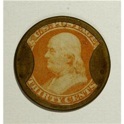 HB-139 EP-178 30¢ J. Gault Plain Frame Choice XF 