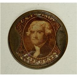 HB-152 EP-82 5¢ Hunt & Nash Irving House Ribbed Frame 