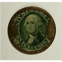 HB-154 EP-119 10¢ Irving House Hunt & Nash - Ribbed Fra 