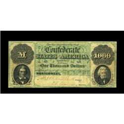 T1 $1,000 1861. The Montgomery issue $1000 was the only 