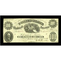 T7 $100 1861. A touch of handling at each end accounts 