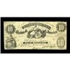 Image 1 : T10 $10 1861. The back of this note is believed to have 