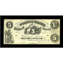 T11 $5 1861. T11s are scarce in any grade and this is a 