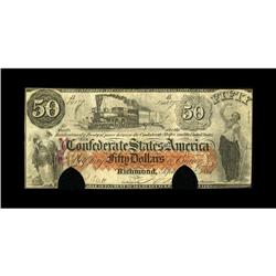 T15 $50 1861. Half-moon Cancels. VF 