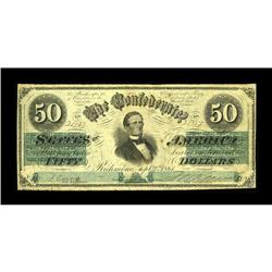 T16 $50 1861. Fine-Very Fine. 