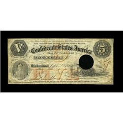 T32 PF-1 $5 1861. Fine 