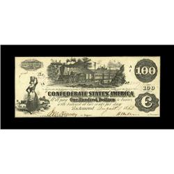 T39 $100 1862. Confederate agent Henry Savage''s intere 
