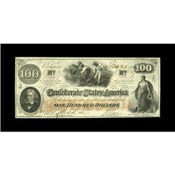 T41 $100 1862. This is a fully framed, embossed $100 th 