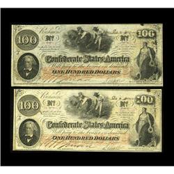 Scroll Changeover pair of T41 $100 1862. AU/CU 