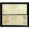 Image 2 : T41 $100 1862 Two Examples. The Scroll 1 note grades Ch 