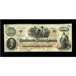 T41 PF-12 $100 1862. AU Rubber Stamp Error on Face 