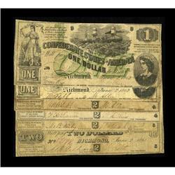 April 18, 1862 Issues.T42 $2 (3) VG; VG; FineT43 $2 VGT 