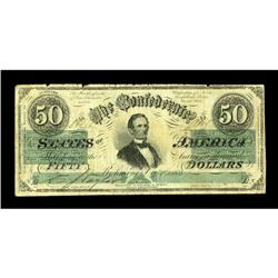 T50 PF-19 $50 1862. Fine. 