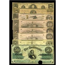 December 2, 1862 Issues.T50 $50 Fine+, HOCT51 $20 FineT 