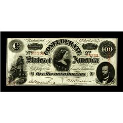 T56 PF-3 Cr-402 $100 1863. This Crisp Uncirculated Lucy 