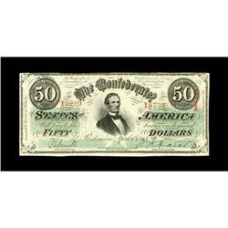 T57 $50 1863. Serial number embossing is noticed on thi 