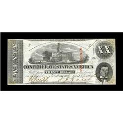 T58 PF-29 $20 1863. Choice CU 