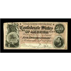 T64 $500 1864. Extremely Fine. 