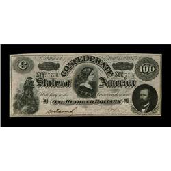 CT65/491 "Havana Counterfeit" $100 1864. Choice CU 