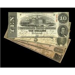 1863 Issues including T59 VF; T60 VF; T61 VG; and T62 V 