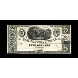 Bridgeport, CT- The Connecticut Bank $5 G76 ProofA scar 