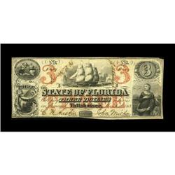 BTallahassee, FL- State of Florida $3 March 1, 1863 Cr. 