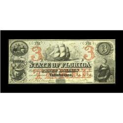 Tallahassee, FL- State of Florida $3 Jan. 1, 1864 Cr. 3 