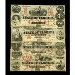 Tallahasse, FL- State of Florida $10; $5; $2; $1 1864 C 