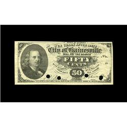 Gainesville, GA- City of Gainesville 50¢ Aug., 1873The 