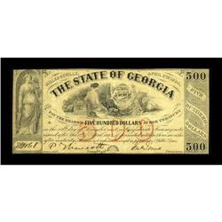 Milledgeville, GA- State of Georgia $500 April 6, 1864 