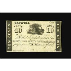 Roswell, GA- Roswell Cobb County Manufacturing Co. 10¢O 