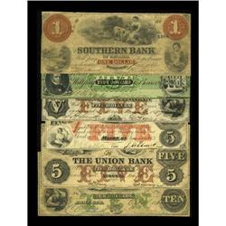 A Sextuplet of Georgia Obsoletes Augusta, GA- Union Ban 