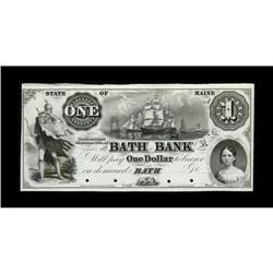Bath, ME- Bath Bank $1 Haxby UNL Wait 3 ProofA most att 