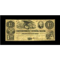 Ann Arbor, MI- Government Stock Bank $1.50 March 1, 185 