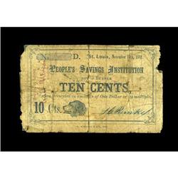 St. Louis, MO- J.C. Runky 10¢ Nov. 15, 1862 