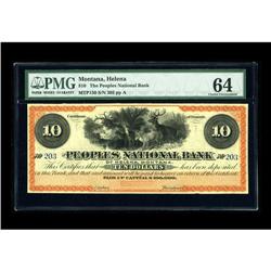 Helena, MT - Peoples National Bank $10 UndatedThis rema 
