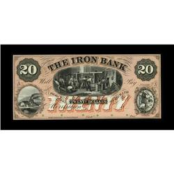Morristown, NJ- The Iron Bank $20 G30a Wait 1214 ProofA 