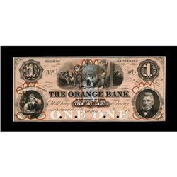 Orange, NJ- The Orange Bank $1 G4a proofA vividly color 