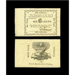 New York, NY- City of New York 6¢ and 12 1/2¢ Dec. 26, 