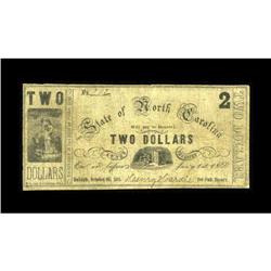Raleigh, NC- State of North Carolina $2 Oct. 2, 1862 Cr 